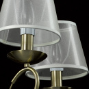 Żyrandol cienkimi ramionami i beżowymi kloszami Federica MW-LIGHT Elegance 684012305