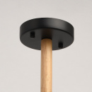 Żyrandol czarne klosze i drewno MW-Light Megapolis 693010706