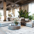 Żyrandol do domku myśliwskiego, leśniczówki, poroże Vitaluce VE1491/5