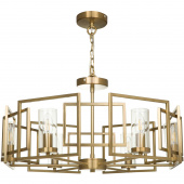 Żyrandol do salonu wiszący, złoty, geometryczny wzór Bowi Maytoni H009PL-06G