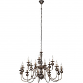 Żyrandol duży klasyczny na 15 żarówek - Art Deco Vitaluce VE1847-7/15