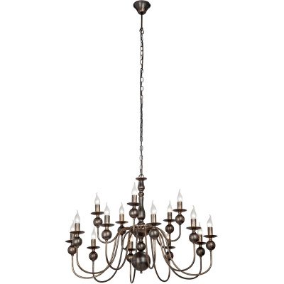 Żyrandol duży klasyczny na 15 żarówek - Art Deco Vitaluce VE1847-7/15