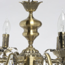 Żyrandol duży, mosiężny, świecznikowe podstawy żarówek Aurora MW-LIGHT Classic 371016408