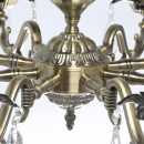 Żyrandol duży, mosiężny, świecznikowe podstawy żarówek Aurora MW-LIGHT Classic 371016408