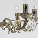 Żyrandol duży, mosiężny, świecznikowe podstawy żarówek Aurora MW-LIGHT Classic 371016408