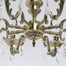 Żyrandol duży, mosiężny, świecznikowe podstawy żarówek Aurora MW-LIGHT Classic 371016408