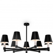 Żyrandol duży, nowoczesny - czarne klosze Tet-a-tet Maytoni Modern MOD104PL-09B