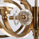 Żyrandol duży Palermo w kolorze miedzi, białe klosze MW-LIGHT Elegance 386017908