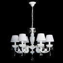 Żyrandol duży wiszący z abażurami sześcioramienny MW-LIGHT Elegance 482011006