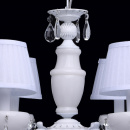 Żyrandol duży wiszący z abażurami sześcioramienny MW-LIGHT Elegance 482011006