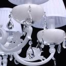 Żyrandol duży wiszący z abażurami sześcioramienny MW-LIGHT Elegance 482011006