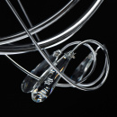 Żyrandol duży, zakręcone ramiona, grafitowe klosze Federica MW-LIGHT Elegance 684012108