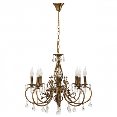 Żyrandol imitacja świeczek 8-punktów MW-LIGHT Classic 301014308