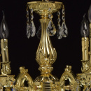 Żyrandol jasnozłoty w stylu klasycznym z kryształkami MW-LIGHT Classic - wycofan 683011706