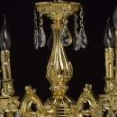 Żyrandol jasnozłoty w stylu klasycznym z kryształkami MW-LIGHT Classic - wycofan 683011706