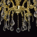 Żyrandol jasnozłoty w stylu klasycznym z kryształkami MW-LIGHT Classic - wycofan 683011706