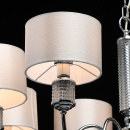 Żyrandol jasny, duży, białe klosze, na 8 żarówek Ontario MW-LIGHT Elegance 692011308