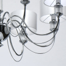 Żyrandol jasny, duży, białe klosze, na 8 żarówek Ontario MW-LIGHT Elegance 692011308