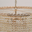 Żyrandol kaskada kryształów, złote wykończenie, Isabella MW-LIGHT Crystal 351018510