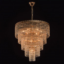 Żyrandol kaskada kryształów, złote wykończenie, Isabella MW-LIGHT Crystal 351018510