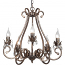 Żyrandol klasyczny retro na 5 żarówek - Art Deco Vitaluce VE1845-7/5