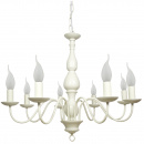 Żyrandol kremowy na żarówki świece 8 sztuk Bellagio Candellux 38-96510