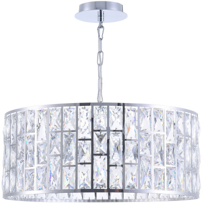 Żyrandol kryształowe sztaby w ramce chrom Gelid Maytoni Modern MOD184-PL-04-CH