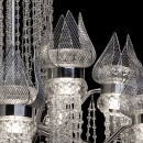 Żyrandol kryształowy Lotos w wodospadzie CHIARO LED 625010228