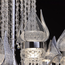 Żyrandol kryształowy Lotos w wodospadzie CHIARO LED 625010228