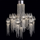 Żyrandol kryształowy Lotos w wodospadzie CHIARO LED 625010228
