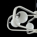 Żyrandol kule w metalowych ramkach biało-srebrnych Avola Maytoni Modern MOD431-PL-06-WS