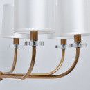 Żyrandol lampa wisząca Palermo białe abażury CHIARO Elegance 386017408