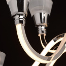 Żyrandol LED neoklasyczny, świecące ramiona RegenBogen Elegance 659010615