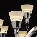 Żyrandol LED neoklasyczny, świecące ramiona RegenBogen Elegance 659010615