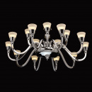 Żyrandol LED neoklasyczny, świecące ramiona RegenBogen Elegance 659010615