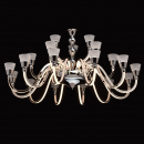 Żyrandol LED neoklasyczny, świecące ramiona RegenBogen Elegance 659010615