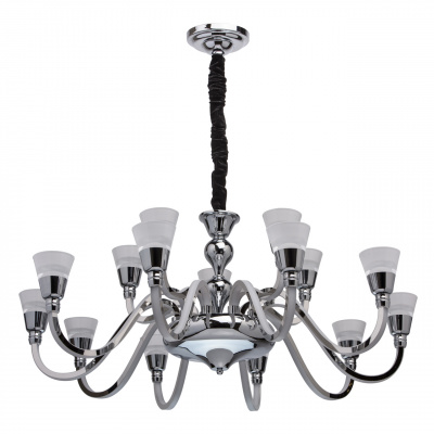 Żyrandol LED neoklasyczny, świecące ramiona RegenBogen Elegance 659010615