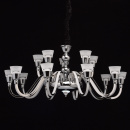 Żyrandol LED neoklasyczny, świecące ramiona RegenBogen Elegance 659010615