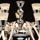 Żyrandol LED neoklasyczny, świecące ramiona RegenBogen Elegance 659010615