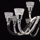Żyrandol LED neoklasyczny, świecące ramiona RegenBogen Elegance 659010615