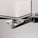 Żyrandol Megapolis chrom - sześć prostych, białych kloszy 686010306