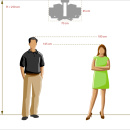 Żyrandol Megapolis chrom - sześć prostych, białych kloszy 686010306