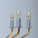 Żyrandol minimalistyczny na 8 żarówek, złoto-srebrny MW-LIGHT Loft 699011008