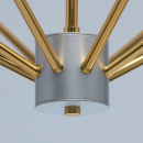 Żyrandol minimalistyczny na 8 żarówek, złoto-srebrny MW-LIGHT Loft 699011008