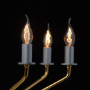 Żyrandol minimalistyczny na 8 żarówek, złoto-srebrny MW-LIGHT Loft 699011008