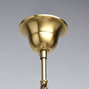 Żyrandol mosiężne koło na skórzanych pasach, świeczniki Bologna CHIARO Country 639013212