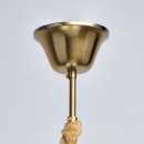 Żyrandol mosiężny kolor, na 6 żarówek, duże kryształy Consuelo MW-LIGHT Classic 614012506