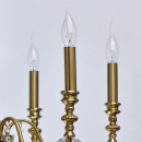 Żyrandol mosiężny kolor, na 6 żarówek, duże kryształy Consuelo MW-LIGHT Classic 614012506