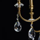 Żyrandol mosiężny kolor, na 6 żarówek, duże kryształy Consuelo MW-LIGHT Classic 614012506