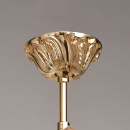 Żyrandol mosiężny z kryształowymi kroplami 5-ramienny CHIARO Classic 491012905